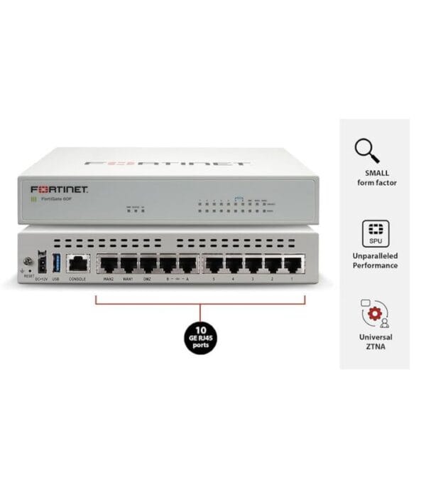 Firewall Fortinet FortiGate 60F, FG-60F